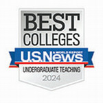 2024 US News badge for best undergraduate teaching 